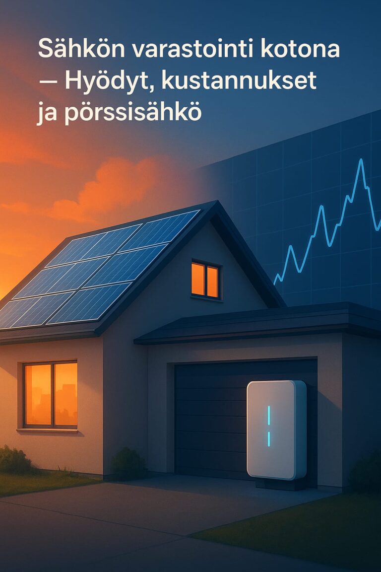 Sähkön varastointi kotona